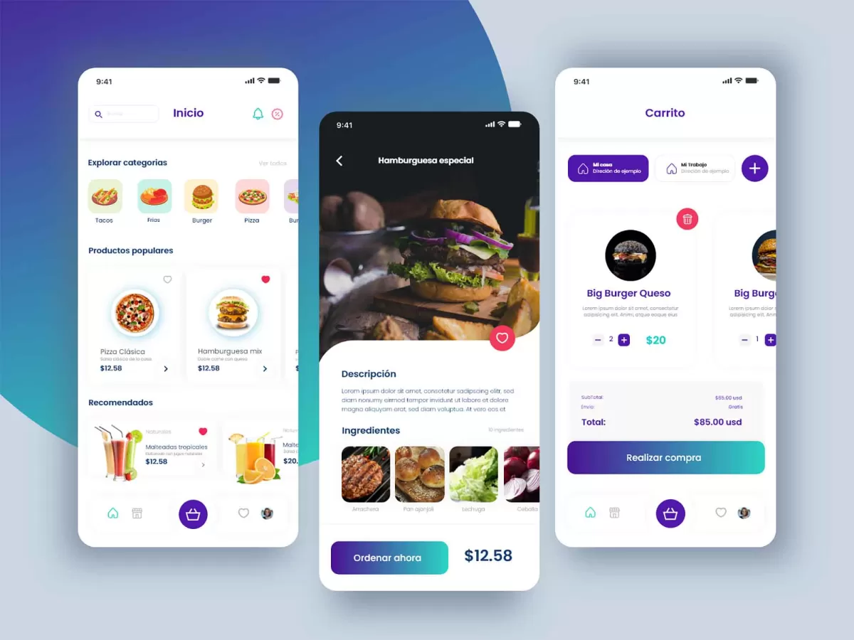 Single Food or restaurant website, kiosk, mobile app development for android, ios